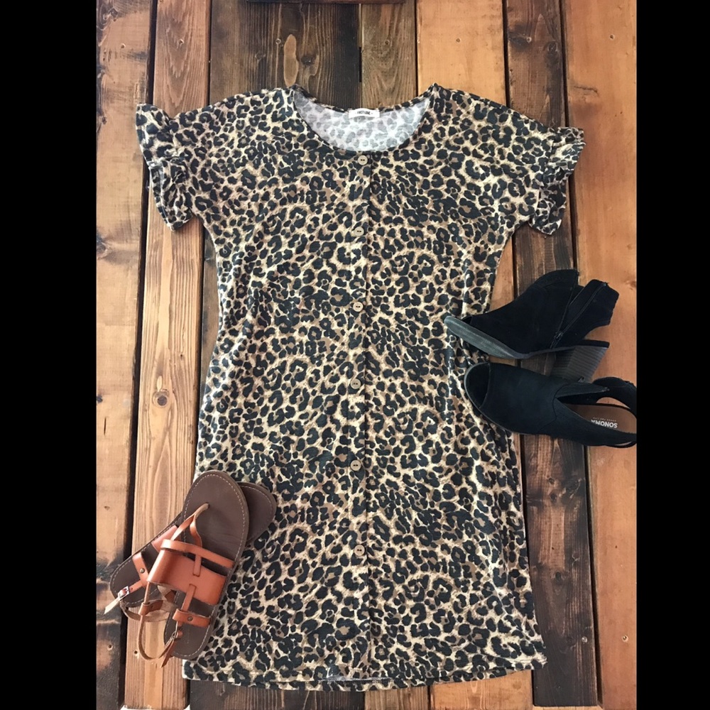 Leopard print dress